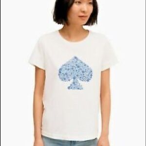 Kate Spade t-shirt. Size small with blue spade. Great condition.